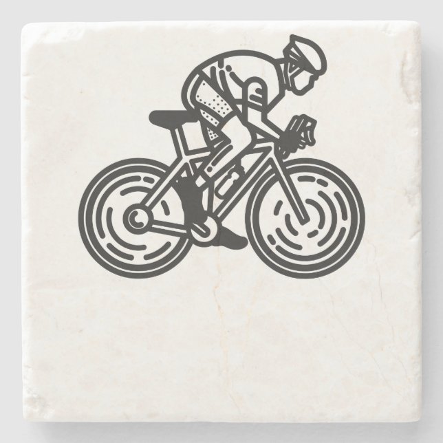 speed cyclist stone coaster (Front)