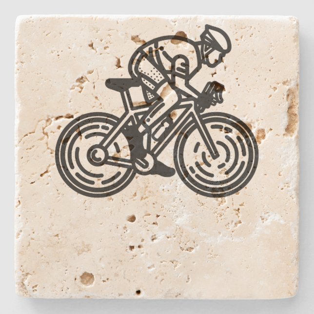 speed cyclist stone coaster (Front)