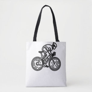 speed cyclist tote bag