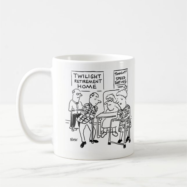 Speed Dating. Care Home Worker Coffee Mug (Left)