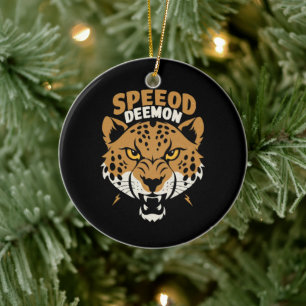 Speed Demon Ceramic Ornament