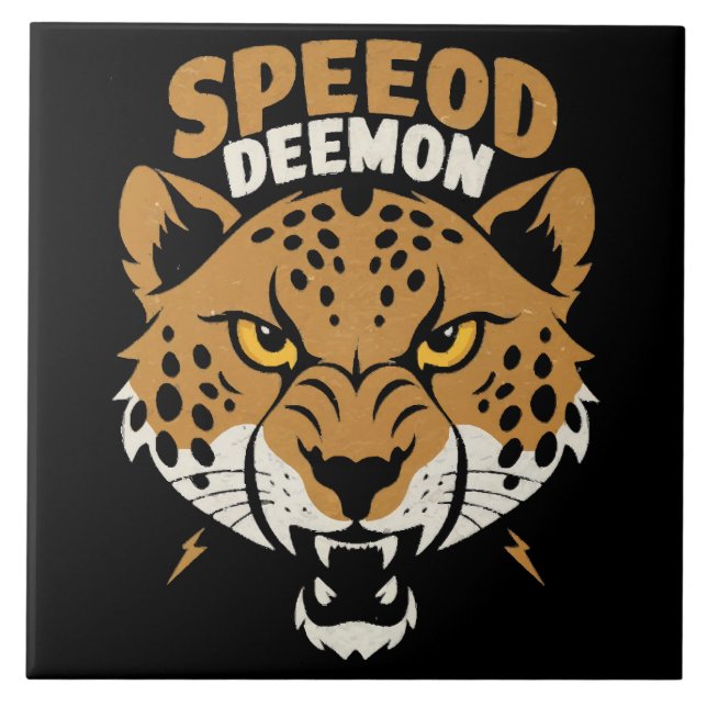 Speed Demon Ceramic Tile (Front)