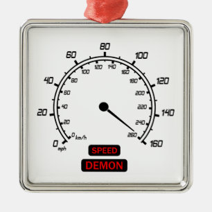Speed Demon Metal Ornament