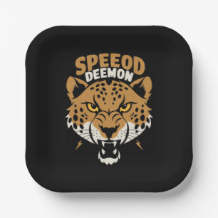 Speed Demon Paper Plate