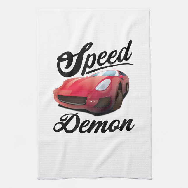 Speed Demon Tea Towel