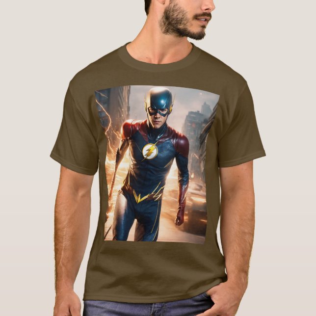 "Speed Force Showdown: Quicksilver vs. The Flash - T-Shirt (Front)