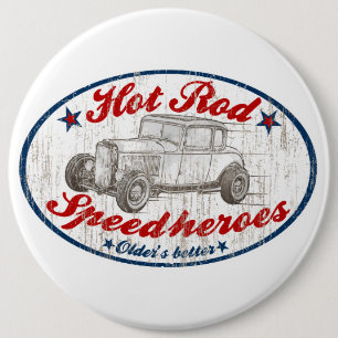 Speed heroes 6 cm round badge