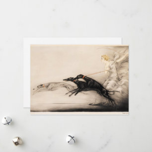 Speed II, Vitesse, 1933 by Louis Icart Holiday Card