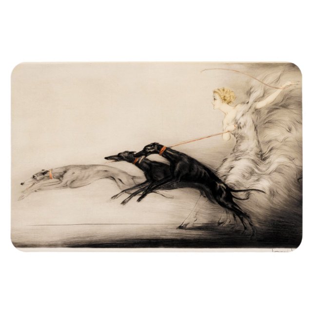 Speed II, Vitesse, 1933 by Louis Icart Magnet (Horizontal)