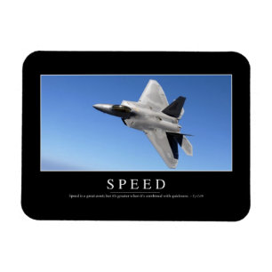 Speed: Inspirational Quote 2 Magnet
