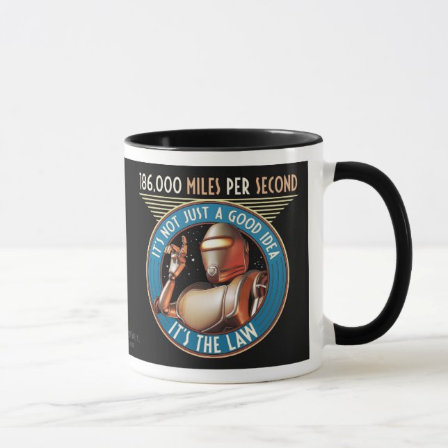 Speed Limit - 186,000 Miles per Second Mug (Right)