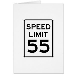 Speed Limit 55 MPH Sign