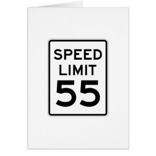 Speed Limit 55 MPH Sign