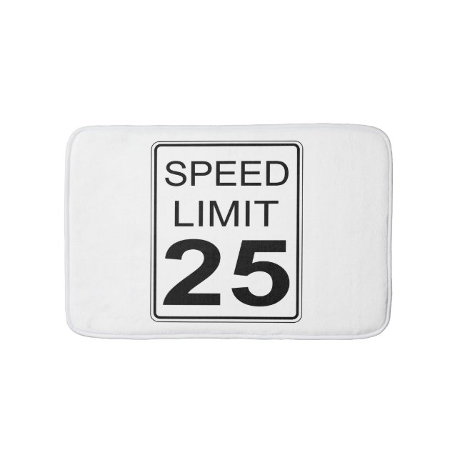 Speed Limit Bath Mat (Front)