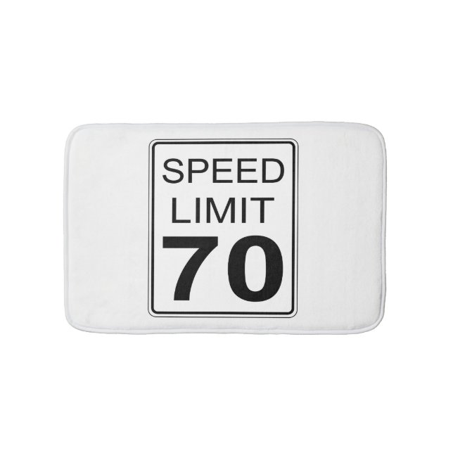 Speed Limit Bath Mat (Front)