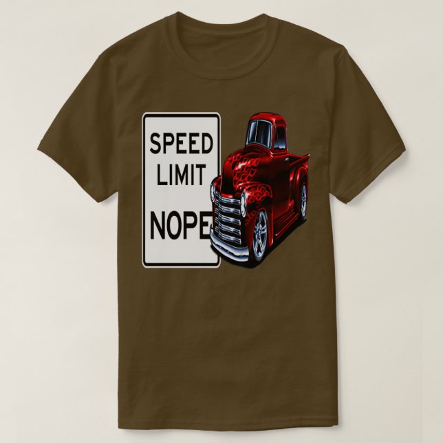 Speed Limit Nope American Super Sport Super Car Ga T-Shirt (Design Front)