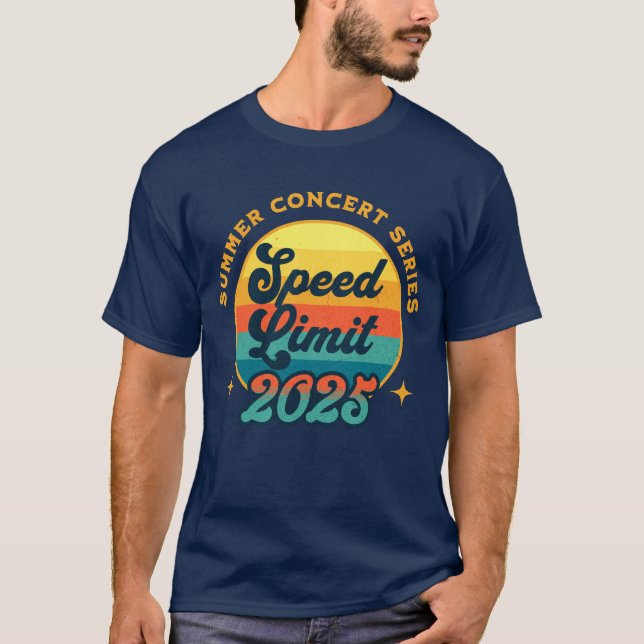 Speed Limit Summer Concert Series 2025 T-Shirt (Front)