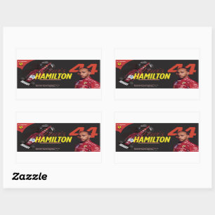 Speed Meets Legacy Lewis Hamilton Joins Ferrari Rectangular Sticker