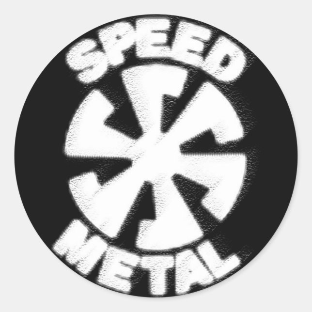 SPEED METAL LOGO - Airbrushed Sticker (Front)