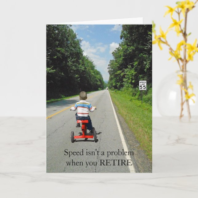 Speed not a problem when you Retire Card (Yellow Flower)