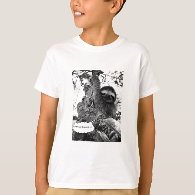 Speed of Sound Sloth T Shirt (Front)