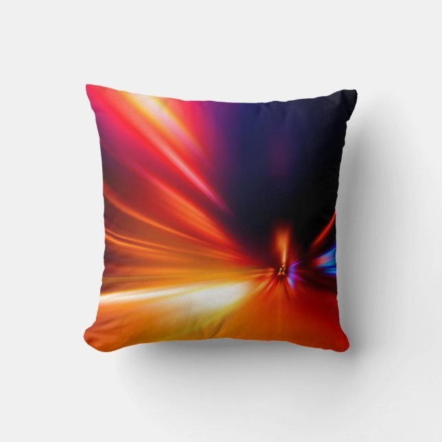 speed on night roadabstract,background,motion,blur cushion (Front)