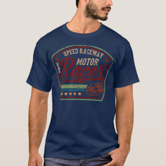 Speed Raceway Custom Racer motorcycles T-Shirt