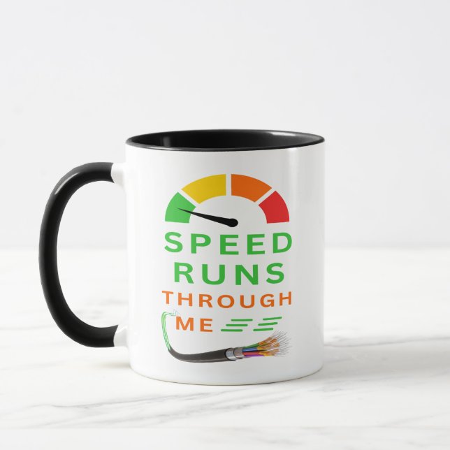 Speed Runs Through Me Mug (Left)