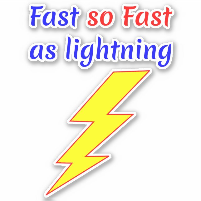 Speed Skateboard Design - Fast Lightning Bolt  (Front)