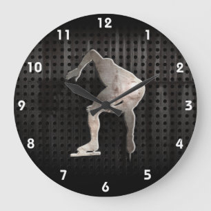 Speed Skater; Cool Large Clock