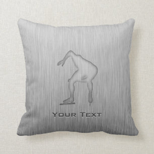 Speed Skater; Metal-look Cushion