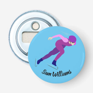 Speed Skating Bottle Opener