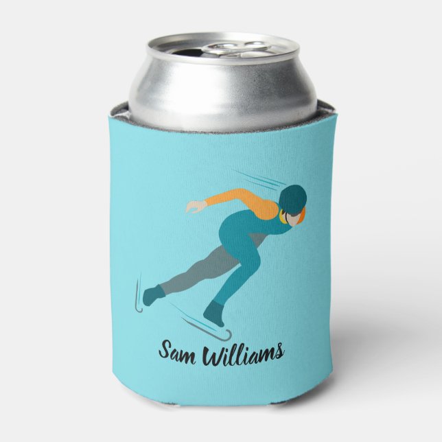Speed Skating Can Cooler (Can Front)