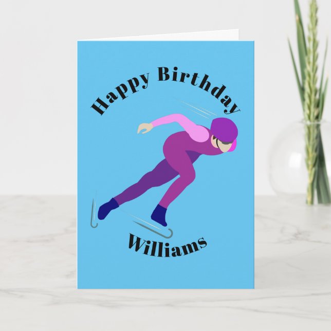 Speed Skating Card (Front)