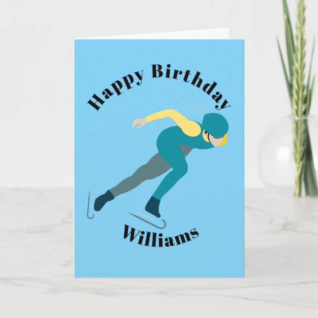 Speed Skating Card (Front)