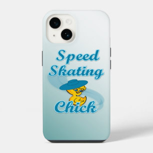Speed Skating Chick #3 iPhone Case