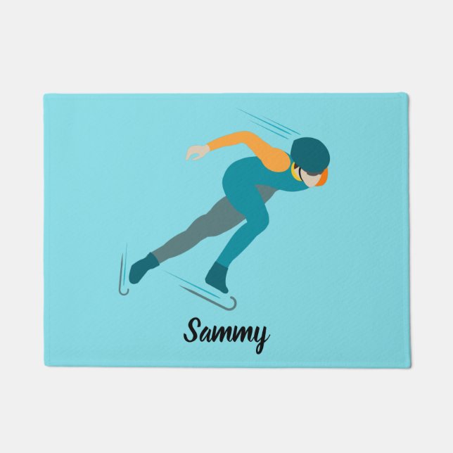 Speed Skating Doormat (Front)
