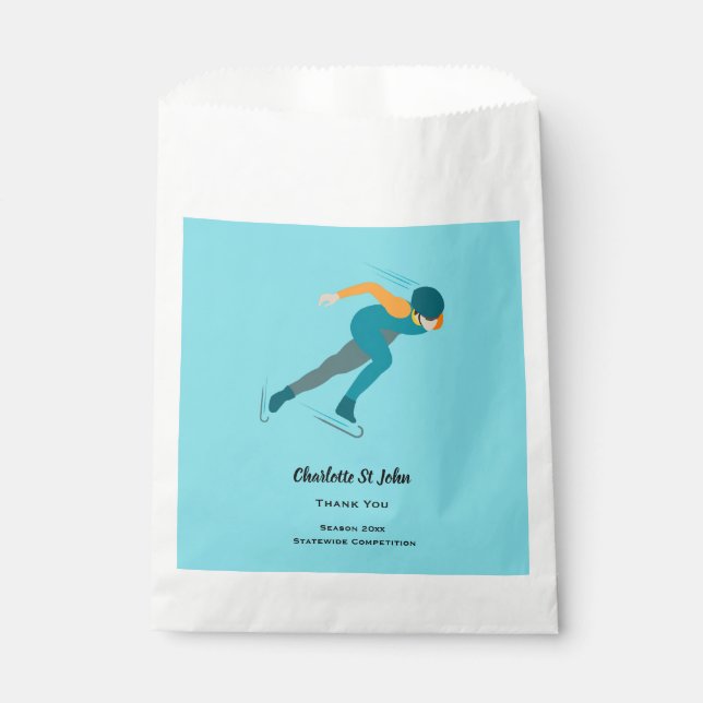Speed Skating Favour Bag (Front)