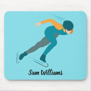 Speed Skating Mouse Pad