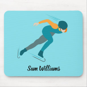 Speed Skating Mouse Pad