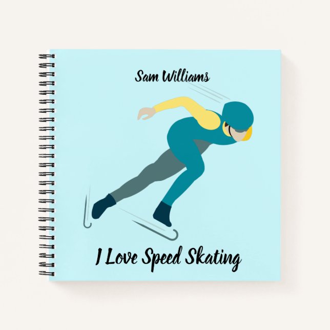 Speed Skating Notebook (Front)