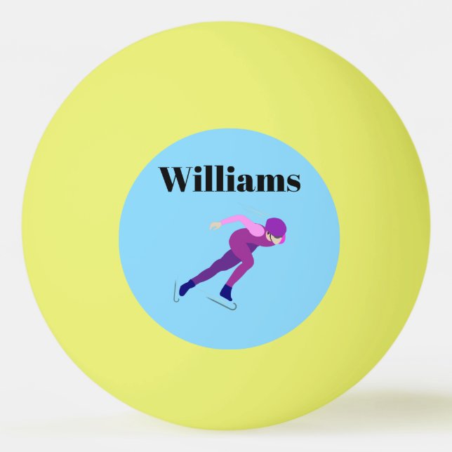 Speed Skating Ping Pong Ball (Front)