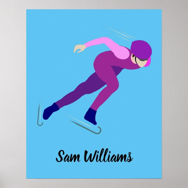 Speed Skating Poster (Front)