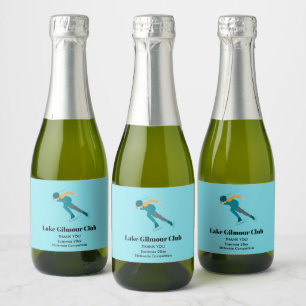 Speed Skating Sparkling Wine Label