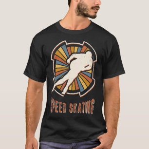 Speed Skating Vintage Classic Retro Sport Love T-Shirt