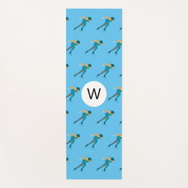 Speed Skating Yoga Mat (Front)