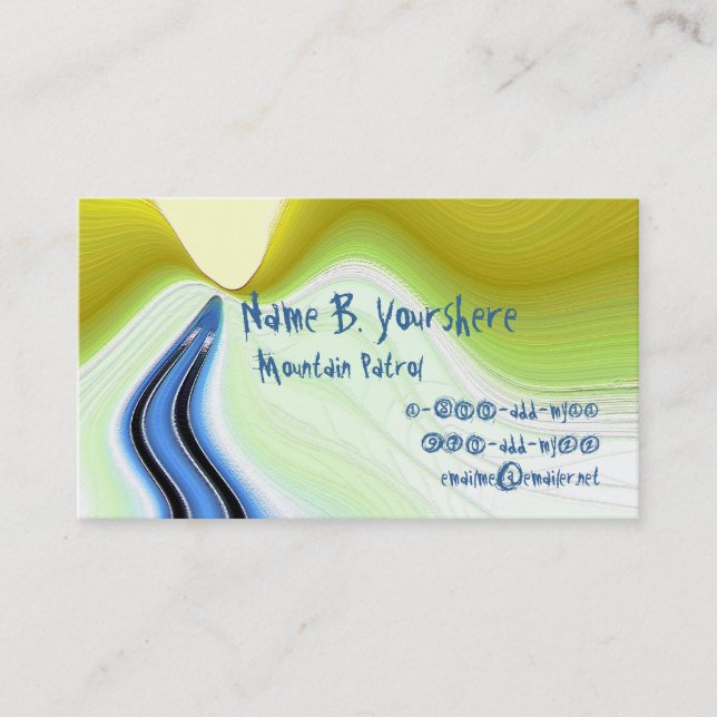 Speed Skier Business Card (Front)