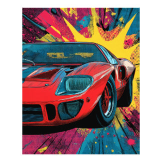 Speed & Splatter – The Ford GT40 Gulf Legacy Photo Print
