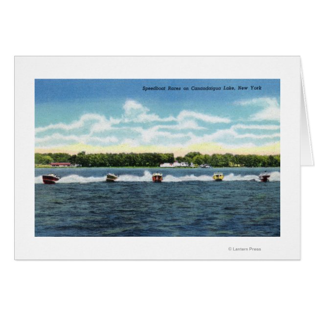 Speedboat Races on the Lake (Front Horizontal)