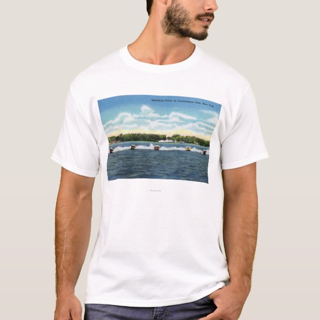 Speedboat Races on the Lake T-Shirt (Front)